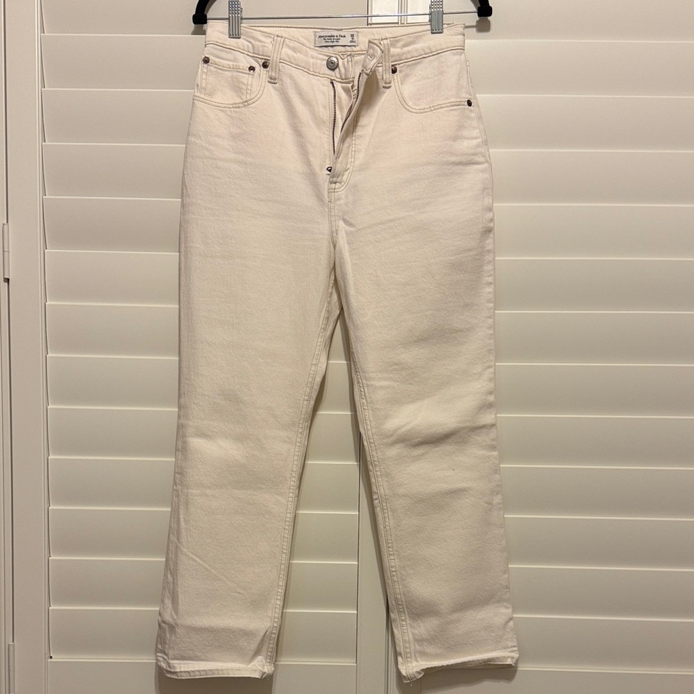 Abercrombie & Fitch Women's Jeans Ankle Straight Ultra High Rise